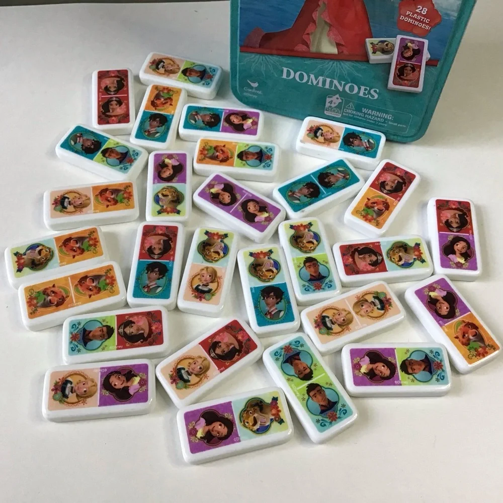 Disney Elena of Avalor Dominoes Game 28 Tiles in Collectible Tin by Cardinal
